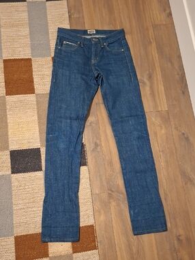 Naked & Famous Men's Mid-wash Raw/Selvedge Jeans "Skinny Guy" (Size 29 x 34)